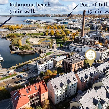 アパート Stylish 1br Kalaranna, Walk To Old Town, Port, Cafes タリン
